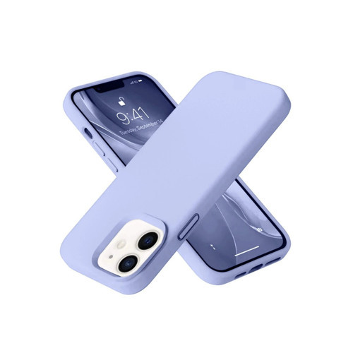 İphone 12 Kılıf Nano İçi Kadife - Lila