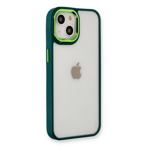 İphone 14 Kılıf Dora Kapak - Haki Yeşil