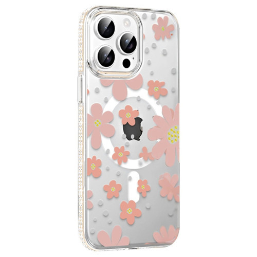 İphone 14 Floral Magsafe Kapak - Pembe