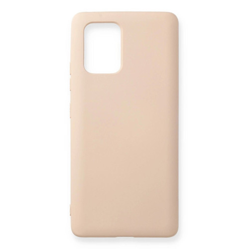 Galaxy A91 / S10 Lite Kılıf Nano İçi Kadife - Pudra