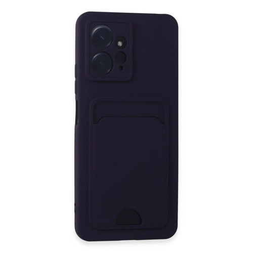 Note 12 4G Kılıf Kelvin Kartvizitli - Derin Mor
