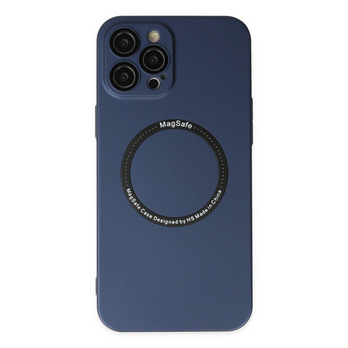 İphone 12 Kılıf Magneticsafe Lens - Lacivert