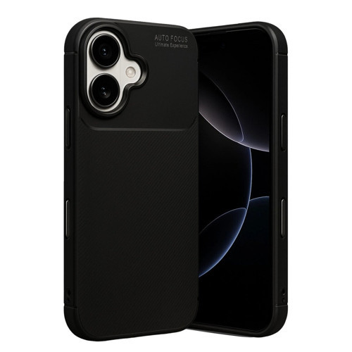 İphone 17 Auto Fus Karbon Kapak - Siyah