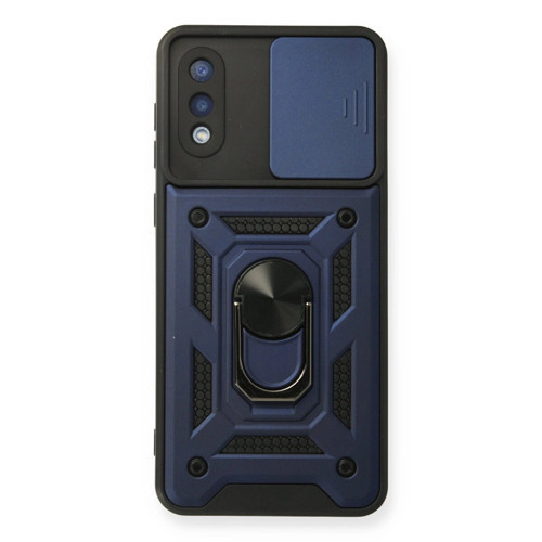 Galaxy A02 Kılıf Pars Lens Yüzüklü - Lacivert