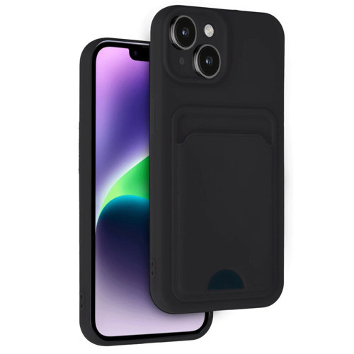 İphone 14 Kılıf Kelvin Kartvizitli - Siyah