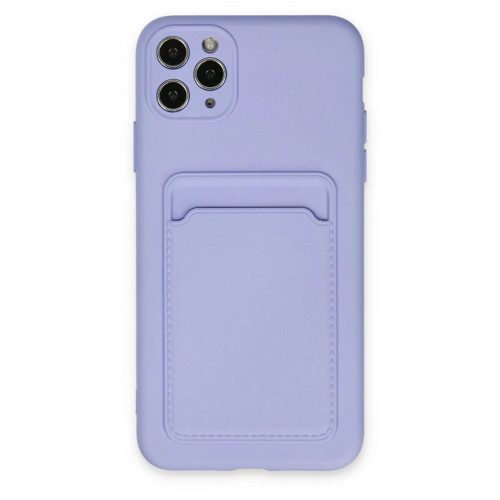 İphone 11 Kılıf Kelvin Kartvizitli - Lila