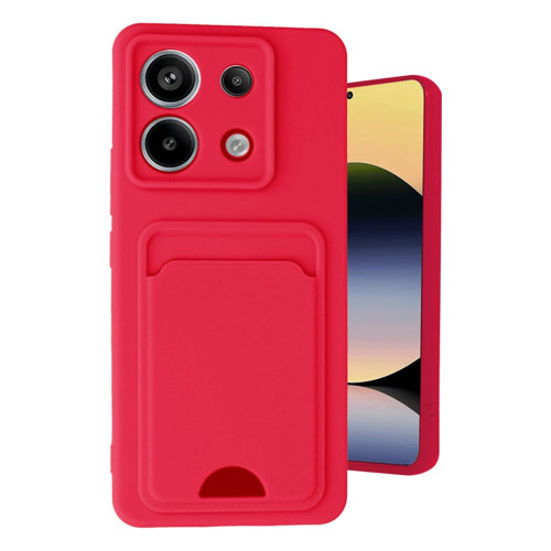 Note 13 5G Kılıf Kelvin Kartvizitli - Kırmızı