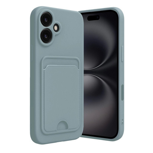 İphone 16 Kılıf Kelvin Kartvizitli - Yeşil