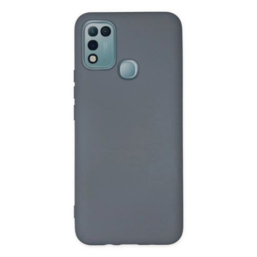 İnfinix 10 Play Kılıf Nano İçi Kadife - Gri