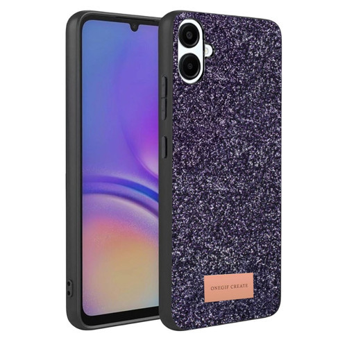 Onegif Galaxy A07 4G Bright Simli Kapak - Derin Mor