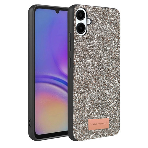 Onegif Galaxy A07 4G Bright Simli Kapak - Gümüş
