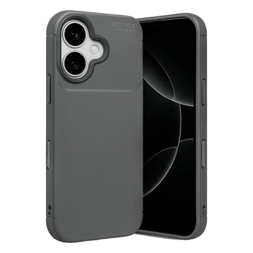 İphone 17 Auto Fus Karbon Kapak - Gri