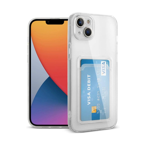 İphone 14 Kılıf Kart Şeffaf - Şeffaf