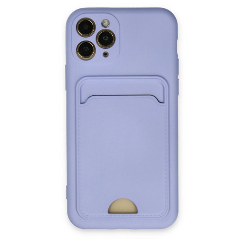 İphone 11 Kılıf Kelvin Kartvizitli - Lila