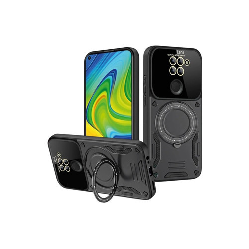 Note 9 Joy Lens Standlı Kapak - Siyah