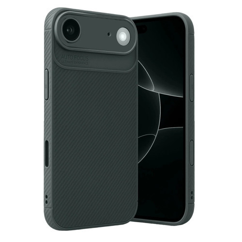 İphone 17 Air Auto Fus Karbon Kapak - Koyu Yeşil