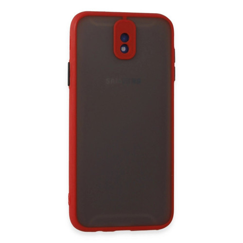 Galaxy J7 / J730 Kılıf Montreal Kapak - Kırmızı