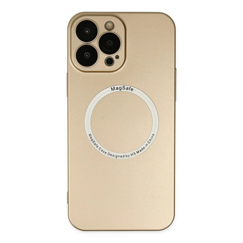 İphone 14 Kılıf Magneticsafe Lens - Gold