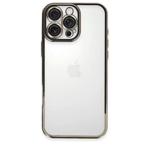 İphone 16 Kılıf Lensli - Titanyum Gri