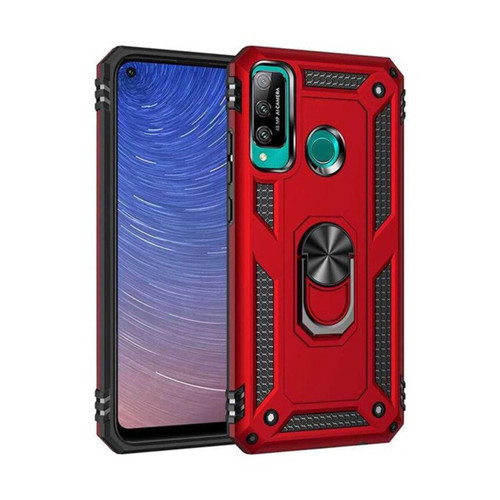 P40 Lite E Kılıf Sofya Yüzüklü Kapak - Kırmızı