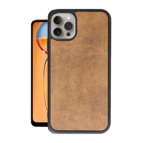 İphone 14 Kılıf Aras Deri Kapak - Taba