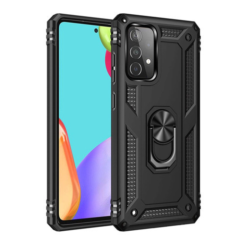 Galaxy A33 5G Kılıf Sofya Yüzüklü Kapak - Siyah