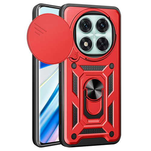 Note 14 5G Kılıf Pars Lens Yüzüklü - Kırmızı