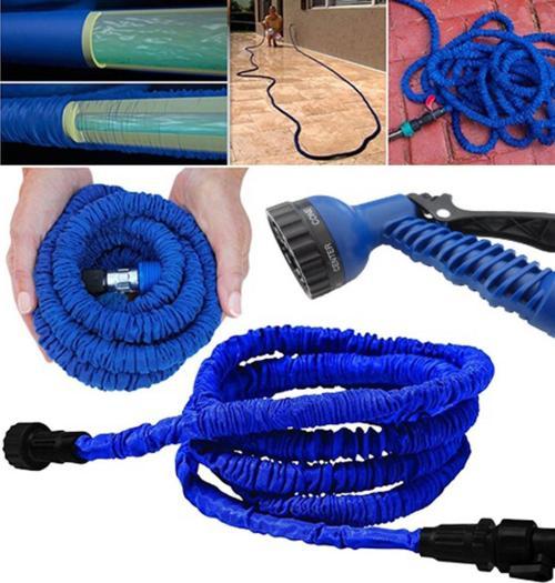 22.5 Metre Uzayan Bahçe Sulama Araç Yıkama Hortumu 7 Kademeli Başlık Tabanca