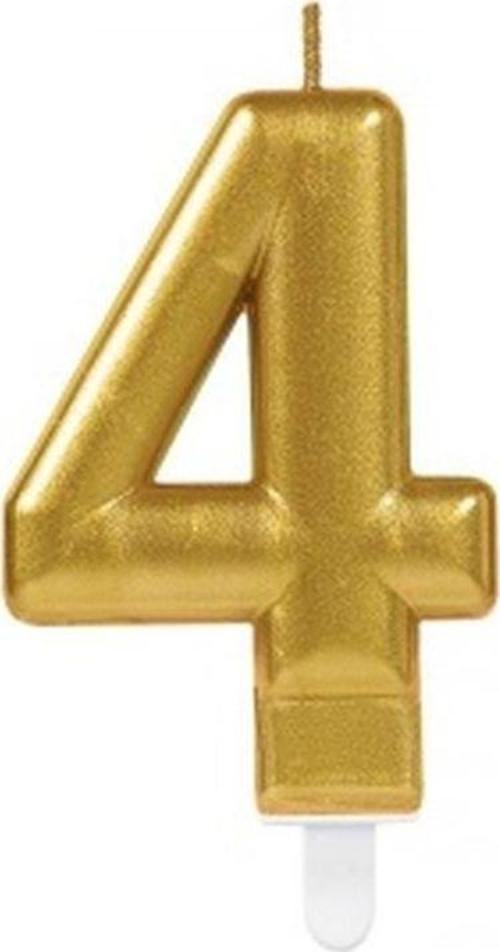 4 Rakam Mum Gold Renk