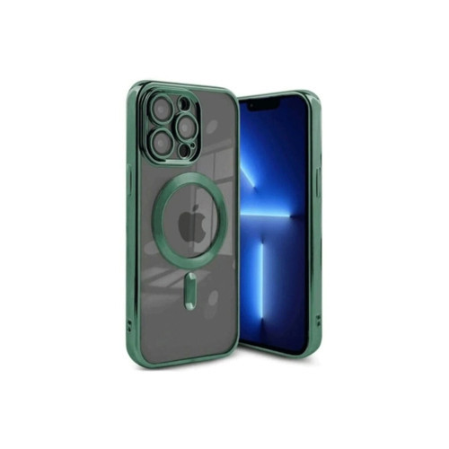 İphone 15 Kılıf Kross Magneticsafe Kapak - Koyu Yeşil