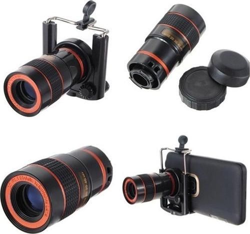 8X18 Zoom Teleskop Telefon Kamera Lensi Mini El Dürbünü