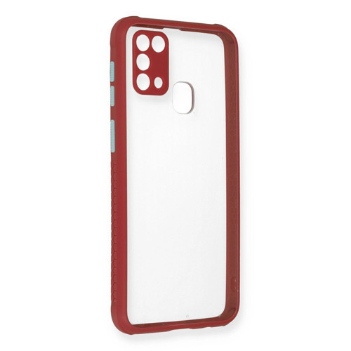 Galaxy M31 Kılıf Miami Şeffaf - Fuşya