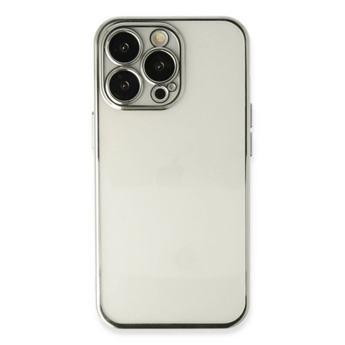 İphone 13 Kılıf Lensli - Gümüş