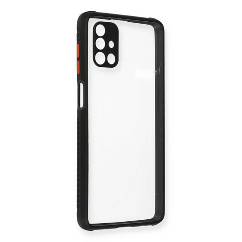 Galaxy M51 Kılıf Miami Şeffaf - Siyah