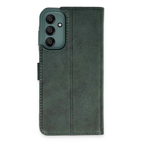 Galaxy M15 Kılıf S Kapaklı Kılıf - Yeşil