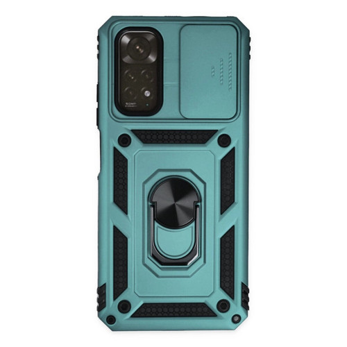 Note 11 Kılıf Pars Lens Yüzüklü - Yeşil