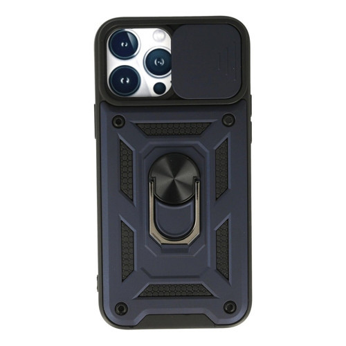 İphone 13 Kılıf Pars Lens Yüzüklü - Lacivert