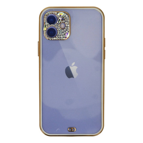 İphone 12 Kılıf Liva Taşlı - Beyaz
