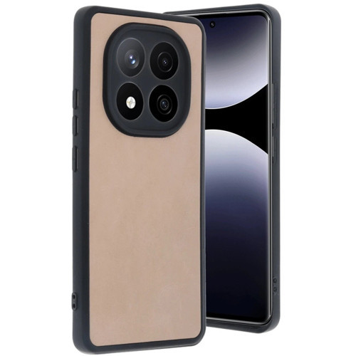 Note 14 4G Kılıf Aras Deri Kapak - Pudra