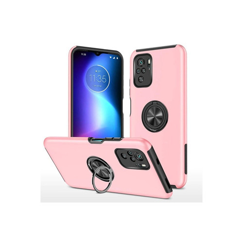 Po F3 Kılıf Elit Yüzüklü Kapak - Pembe