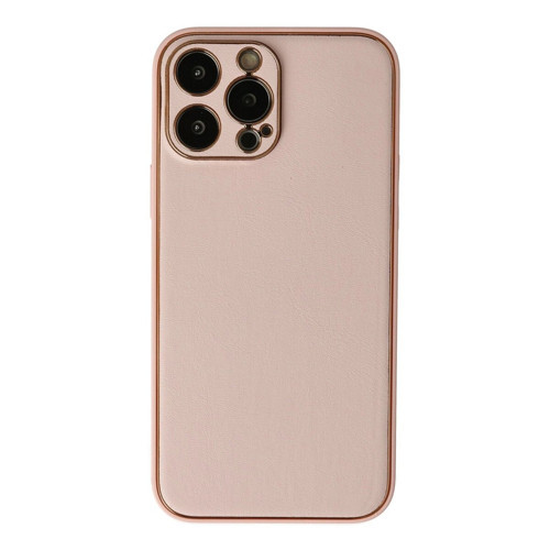 İphone 13 Kılıf Co Deri Kapak - Pudra