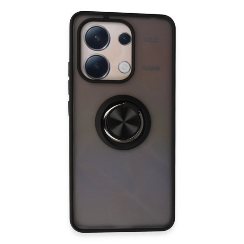 Note 13 4G Kılıf Montreal Yüzüklü Kapak - Siyah