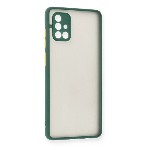 Galaxy A71 Kılıf Montreal Kapak - Yeşil