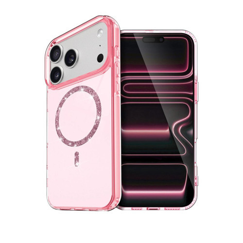 İphone 17 Live Diamond Magsafe Kapak - Pembe