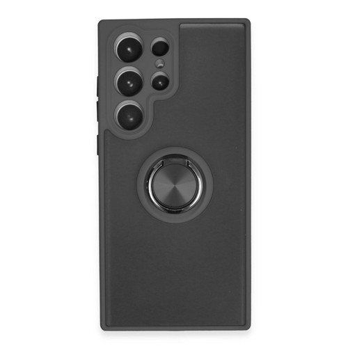 Galaxy S23 Kılıf Montreal Yüzüklü Kapak - Siyah