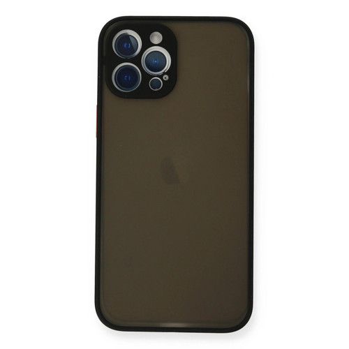 İphone 12 Kılıf Montreal Kapak - Siyah