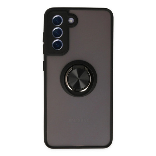 Galaxy S21 Fe Kılıf Montreal Yüzüklü Kapak - Siyah
