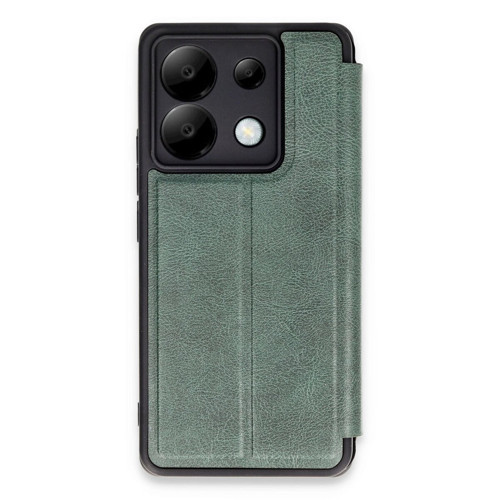 Note 13 5G Kılıf Flip Cover - Koyu Yeşil