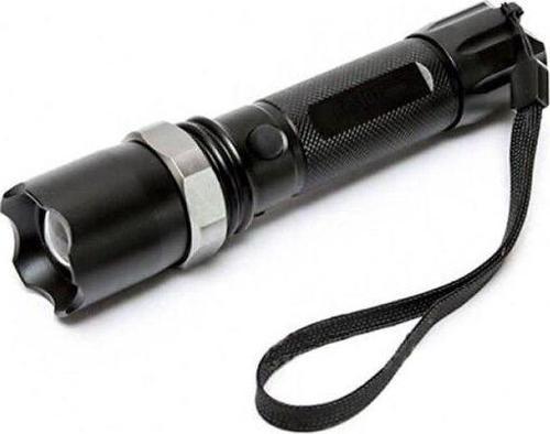 KM-110 Profesyonel Şarjlı El Feneri Ledli+Flashlight+Zoom Özellikli Tüfek Aparatlı 6 Parça Full Set