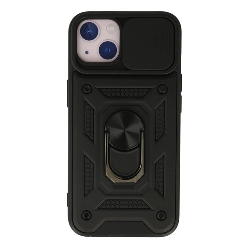 İphone 13 Kılıf Pars Lens Yüzüklü - Siyah